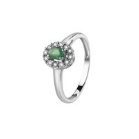 Anello Gazzola Donna in Oro bianco Smeraldo 0.19 Ct S-CSFROX1436E-NG - S-CSFROX1436E-NG